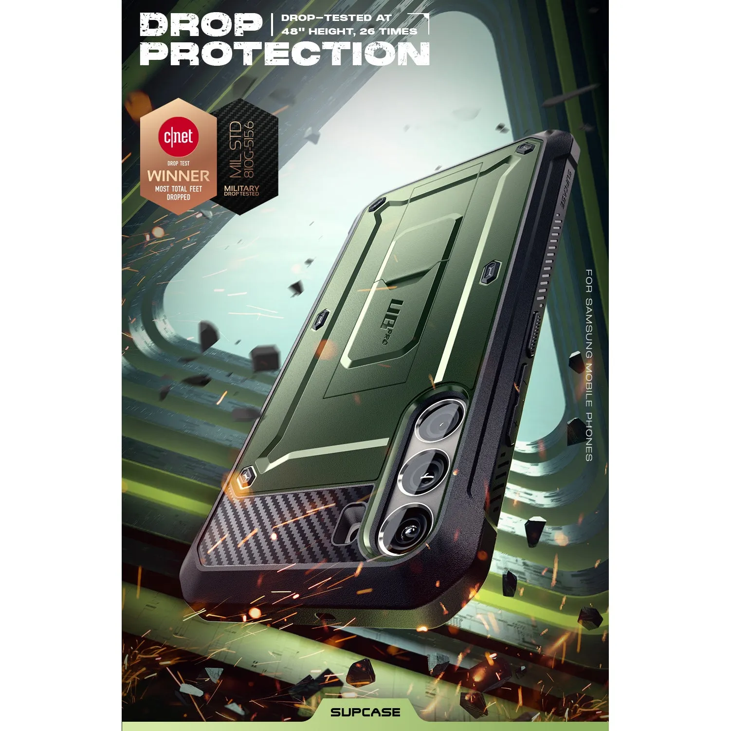 Galaxy S23 Unicorn Beetle PRO Rugged Case-Dark Green