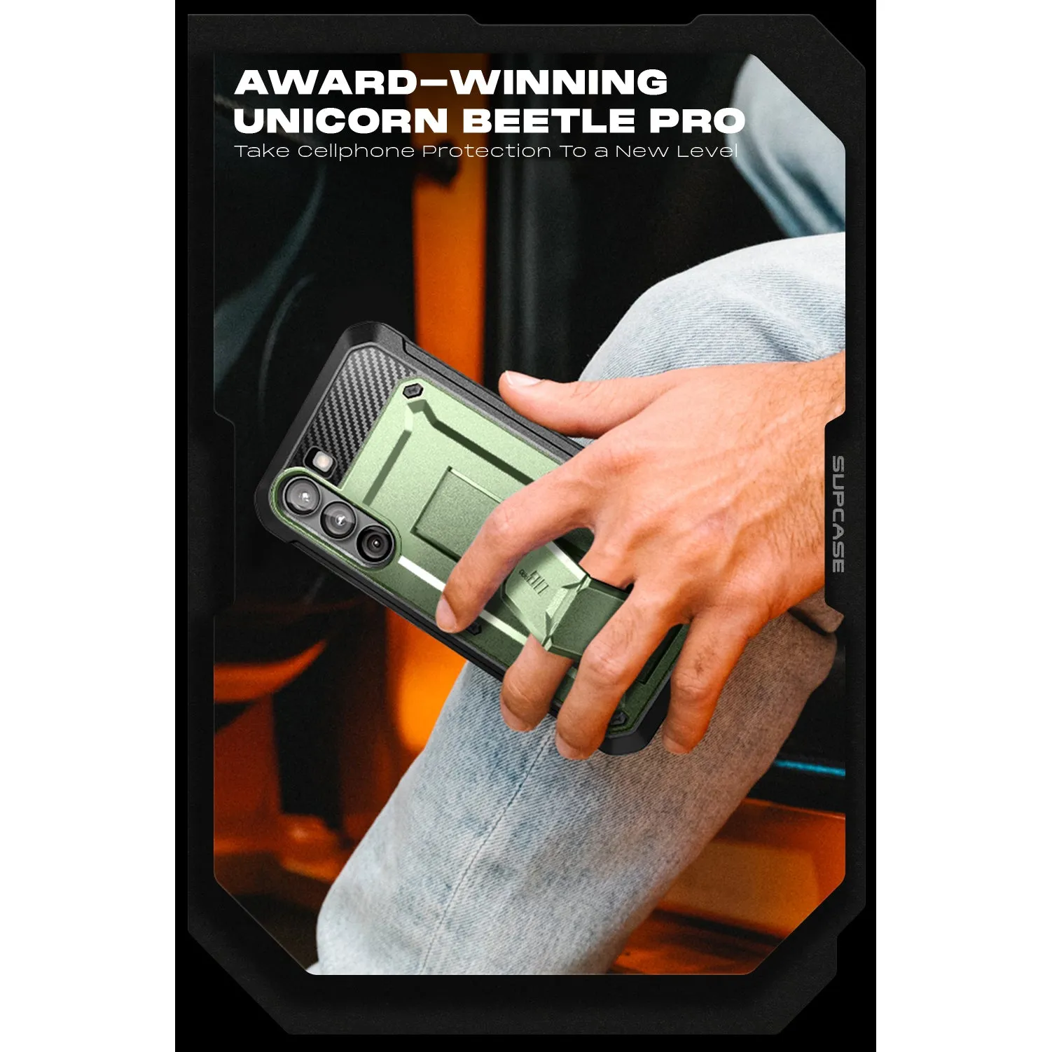 Galaxy S23 Unicorn Beetle PRO Rugged Case-Dark Green