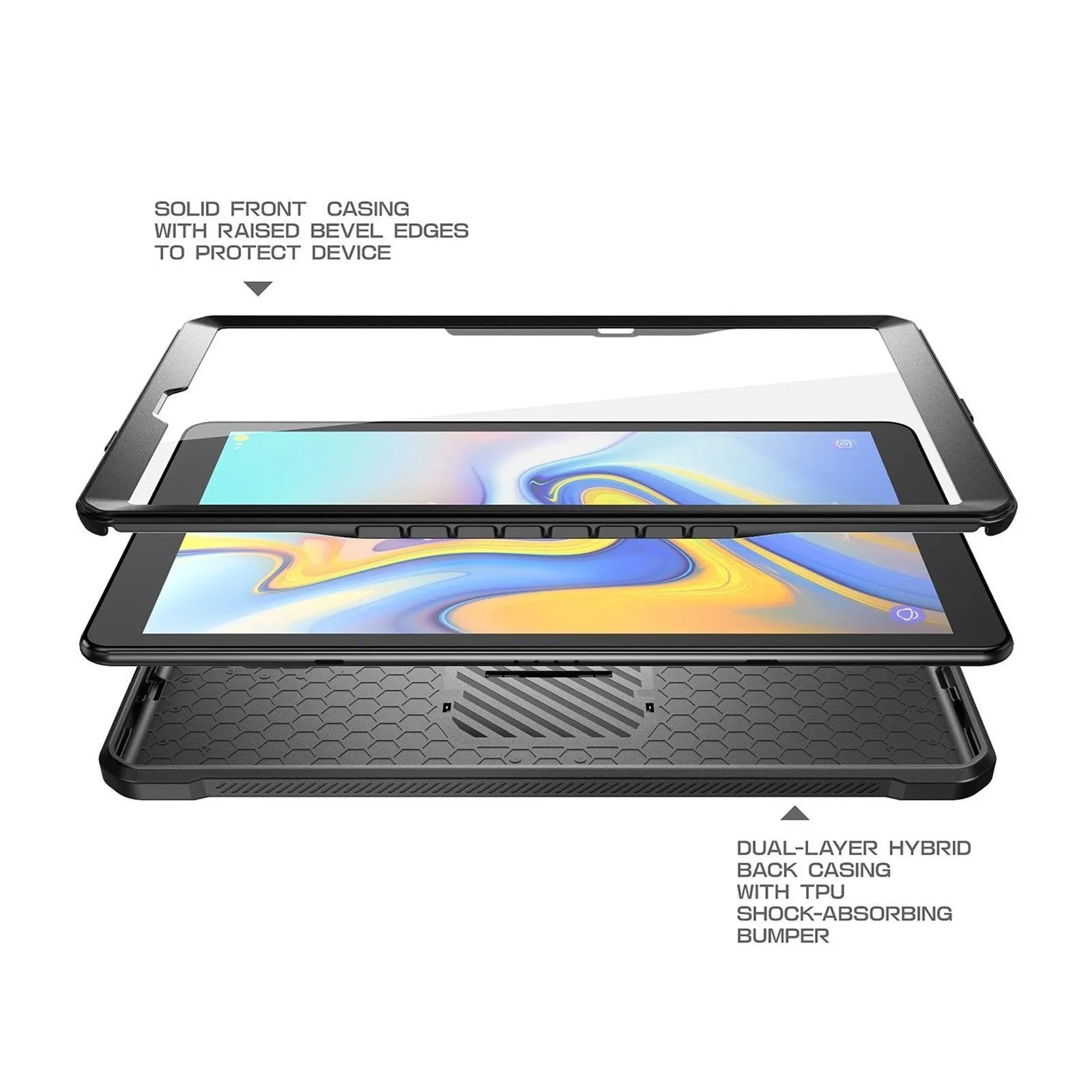 Galaxy Tab A 10.1 inch (2019) Unicorn Beetle Pro Full-Body Case-Black
