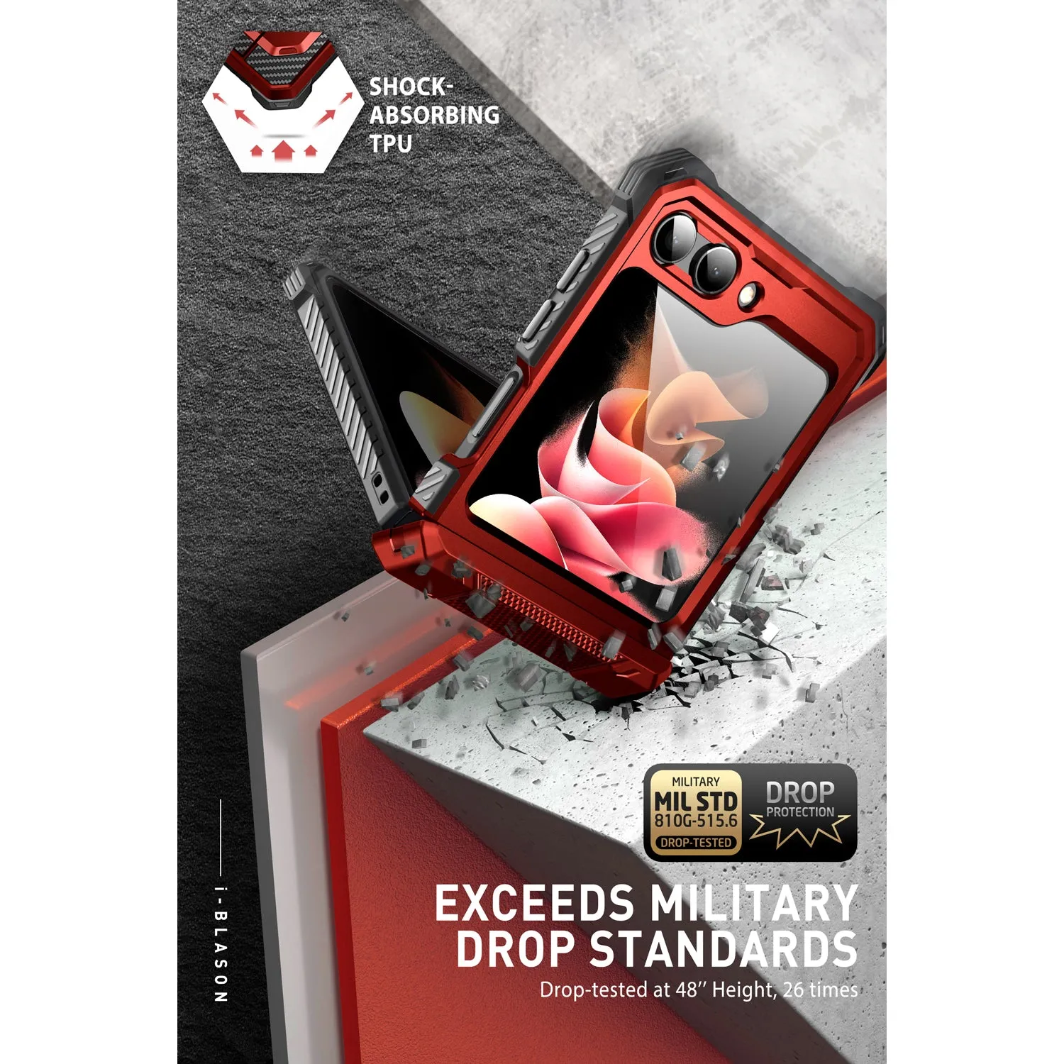 Galaxy Z Flip5 Armorbox - Metallic Red