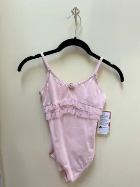 Girls Glitter Rose Camisole Leotard