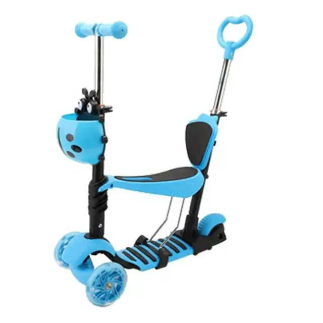 GN Universe 3 Wheeled 2 in 1  Scooter for Kids - Stand & Cruise Child/Toddlers Toy Folding