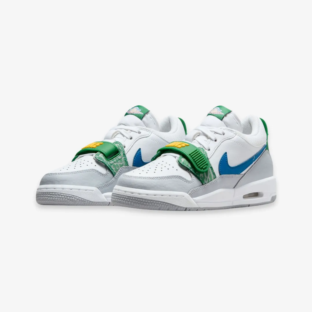 gradeschool jordan legacy 312 low (white/industrial blue)