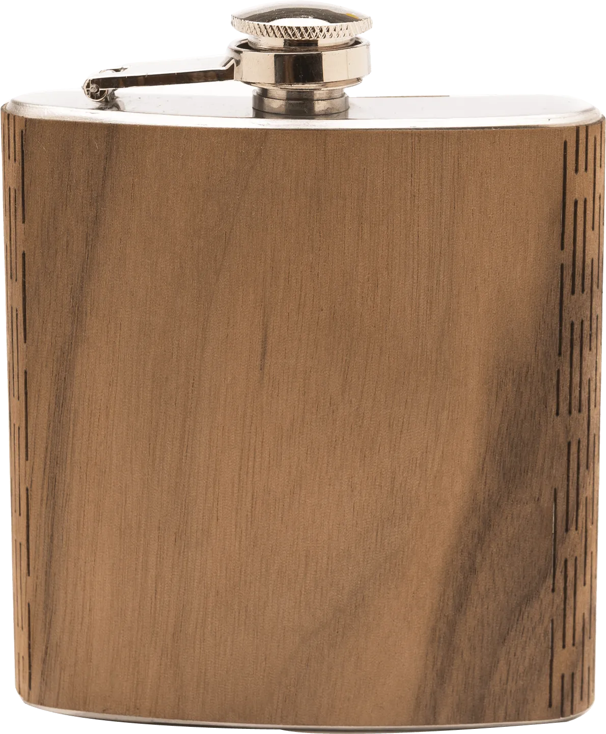 High Quality 6 oz. Wooden Hip Flask - Hand Crafted from Local Wood