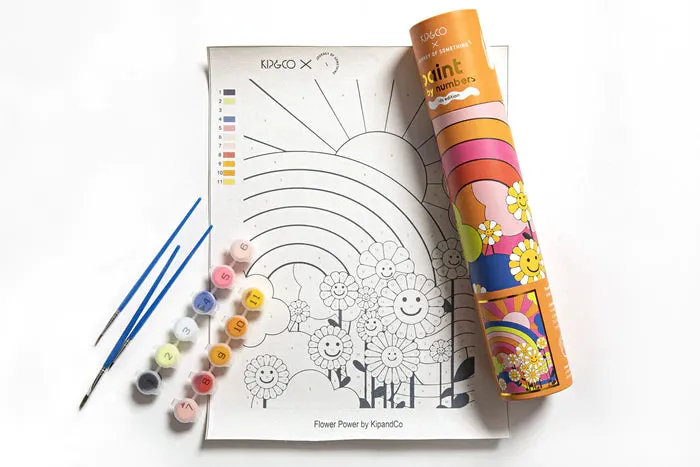 Journey of Something x Kip & Co Kids Paint By Numbers - Flower Power