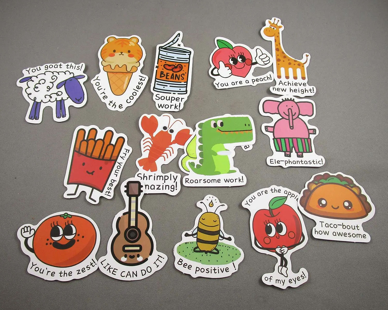 Kids Motivational Quotes Sticker Pack - Waterproof PVC Stickers 50pc J262