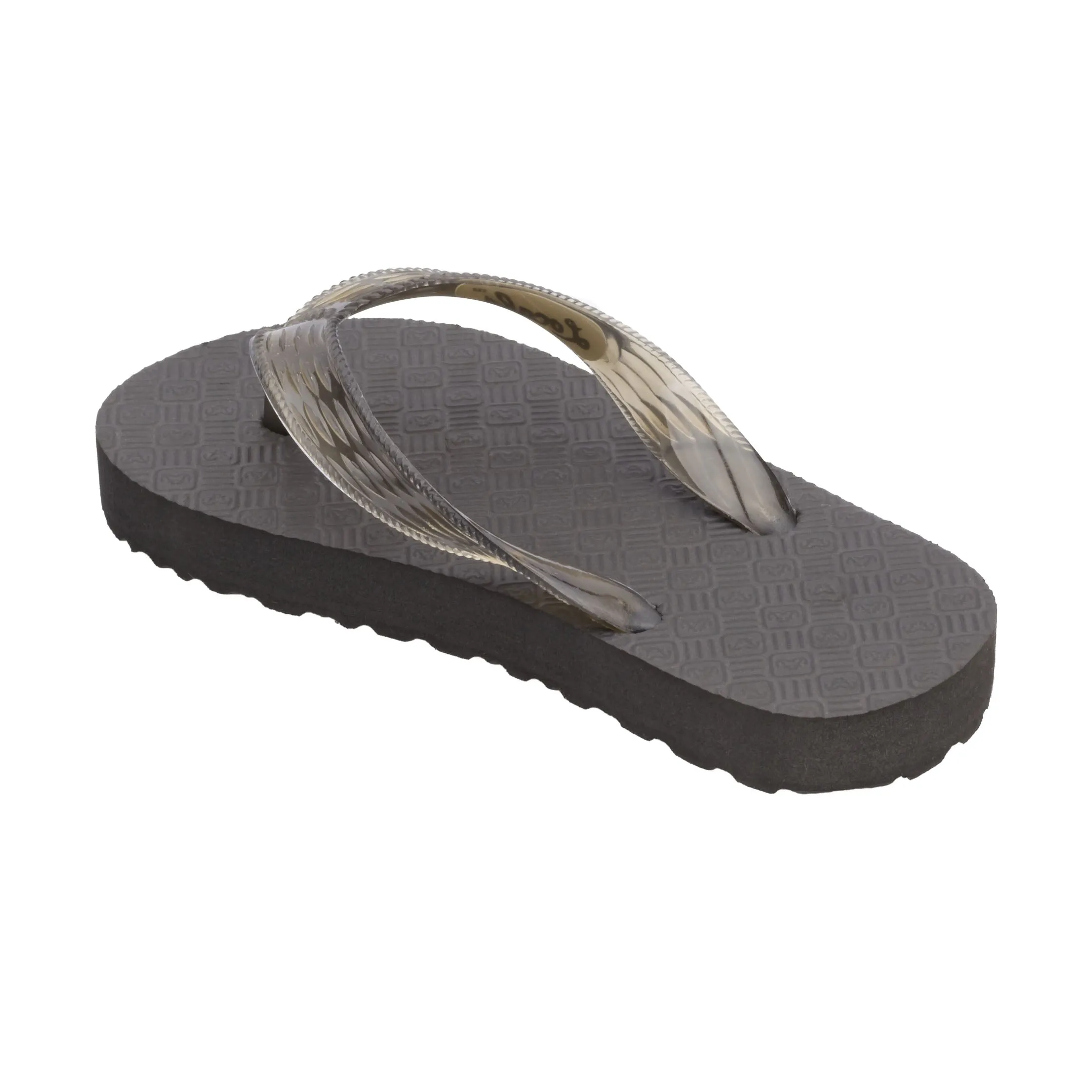 Kids Original Translucent Black Strap Slippah