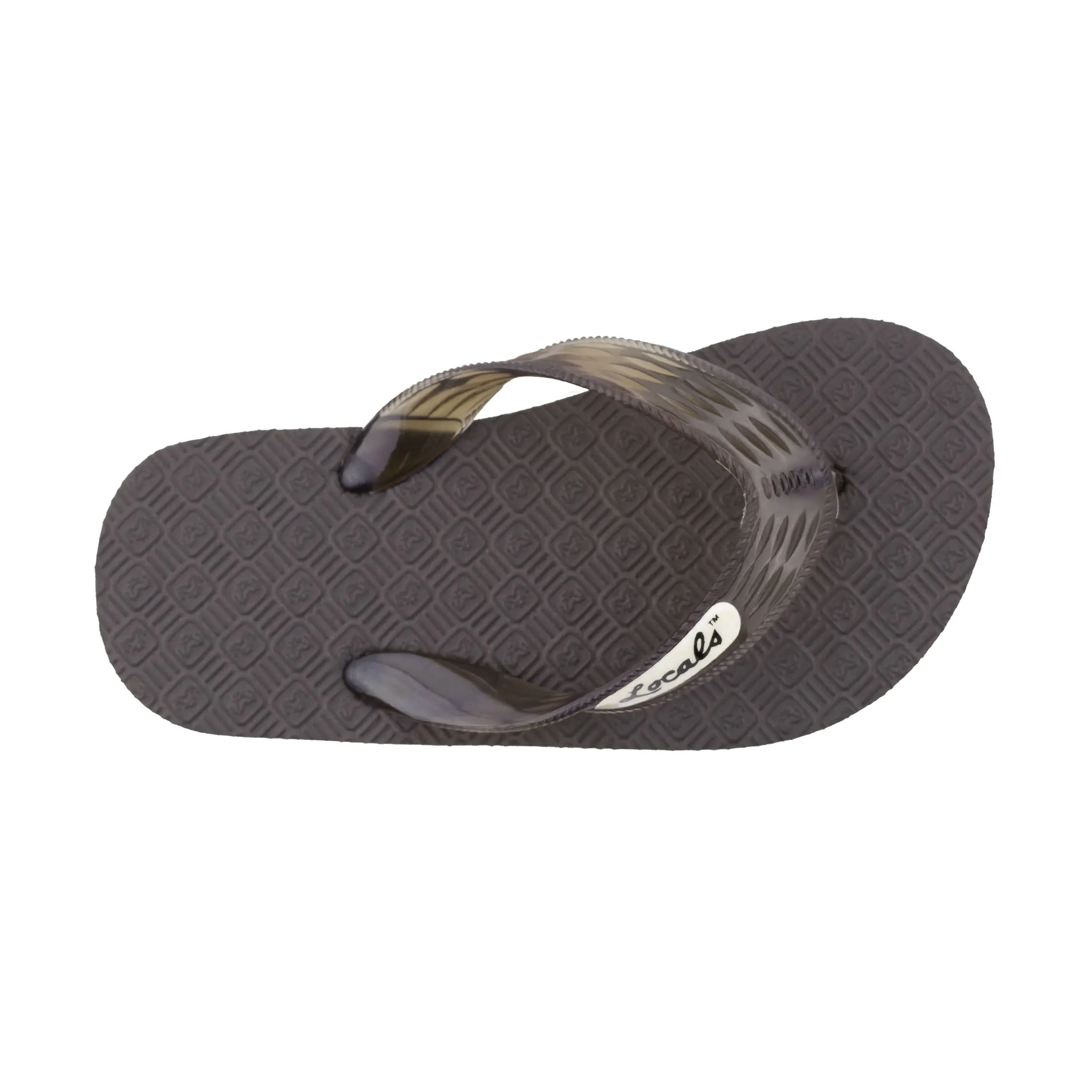 Kids Original Translucent Black Strap Slippah