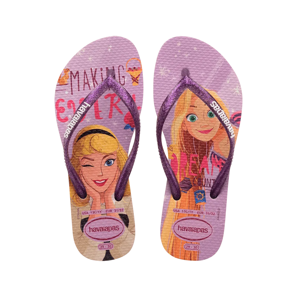 Kids Slim Princess Flip Flops