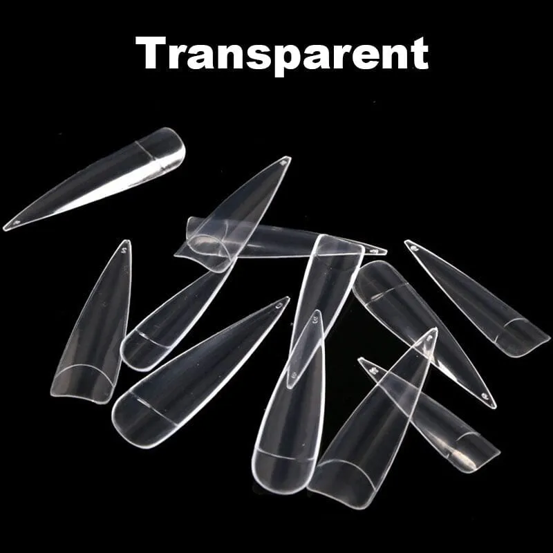 Long Plus Stiletto Nail Tips 12pcs Bag