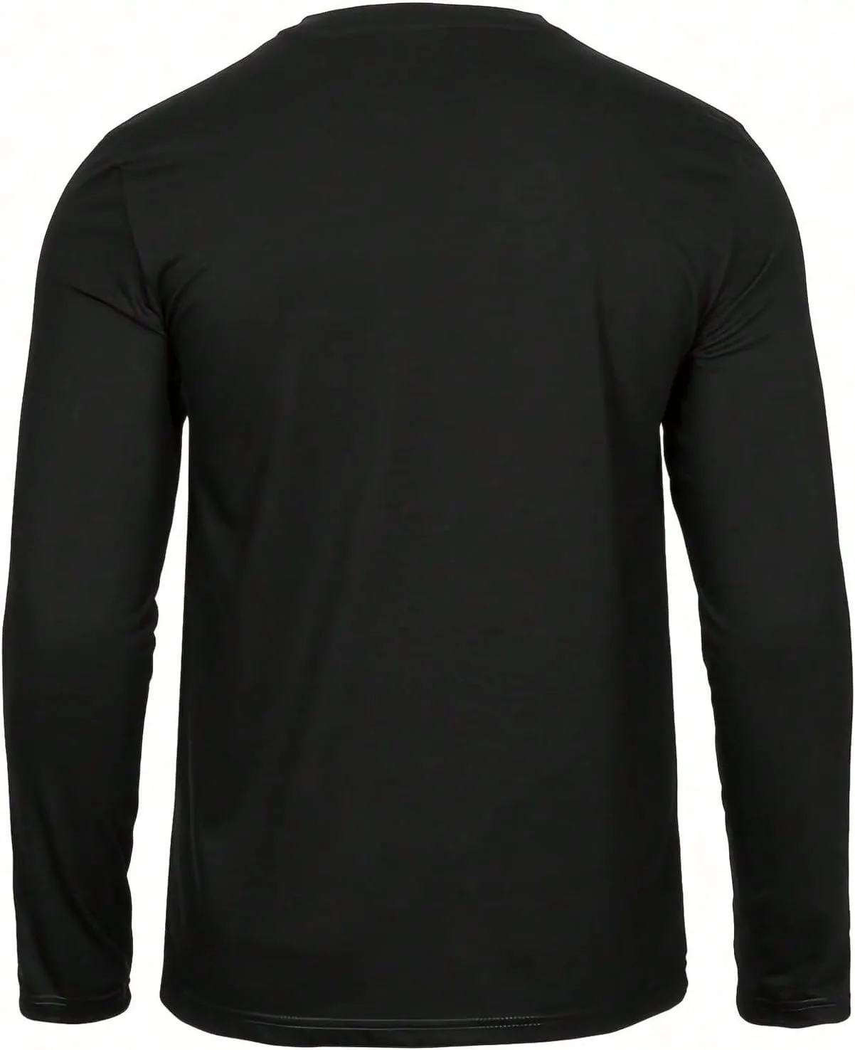 Men's 3 Pack Long Sleeve Shirts Letter Graphic Round Neck Casual T Shirt Top