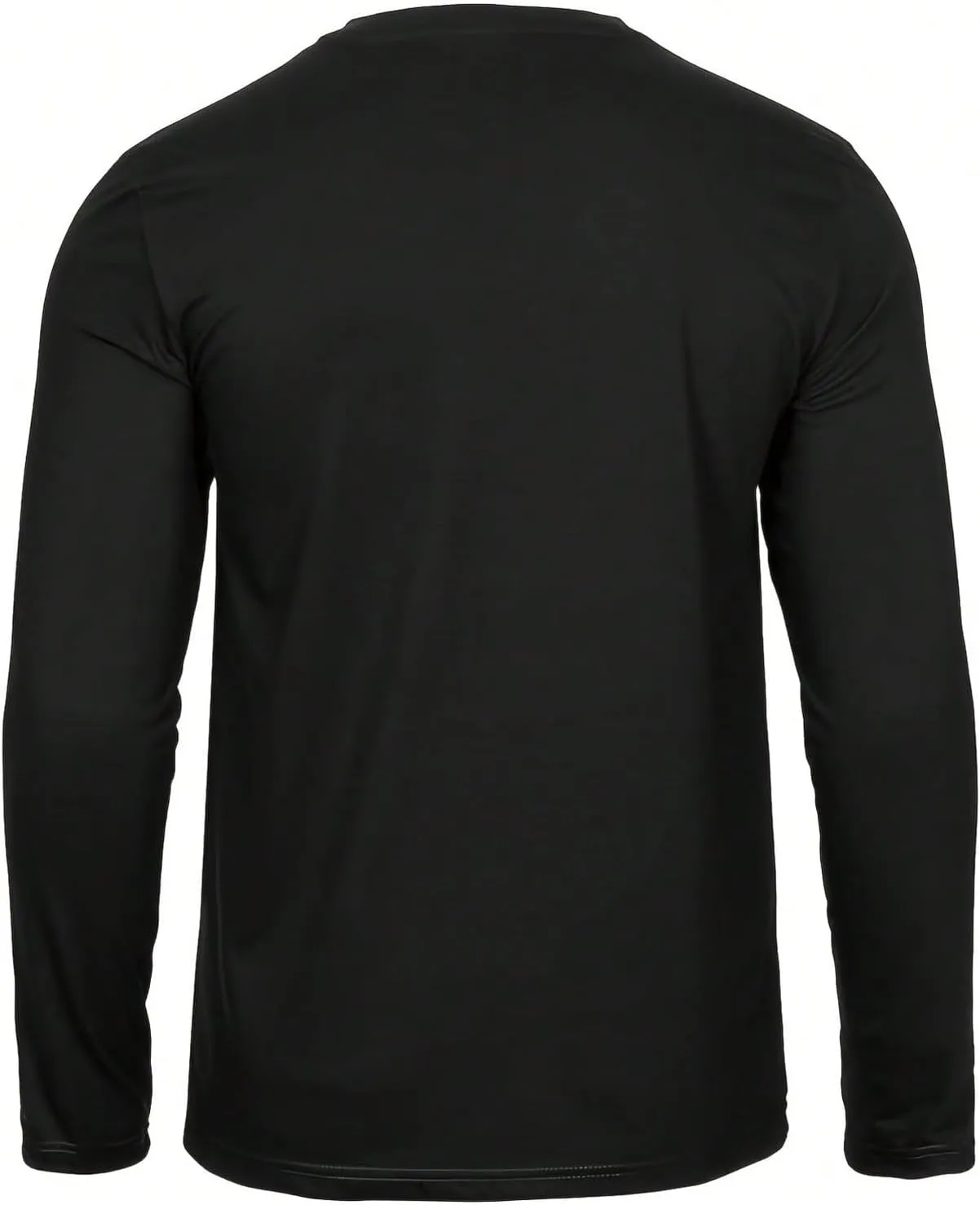 Men's 3 Pack Long Sleeve Shirts Letter Graphic Round Neck Casual T Shirt Top