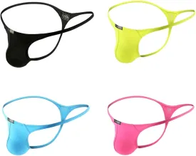Mens T-Back Thongs Sexy Low Rise G-String Briefs Bulge Pouch Underwear
