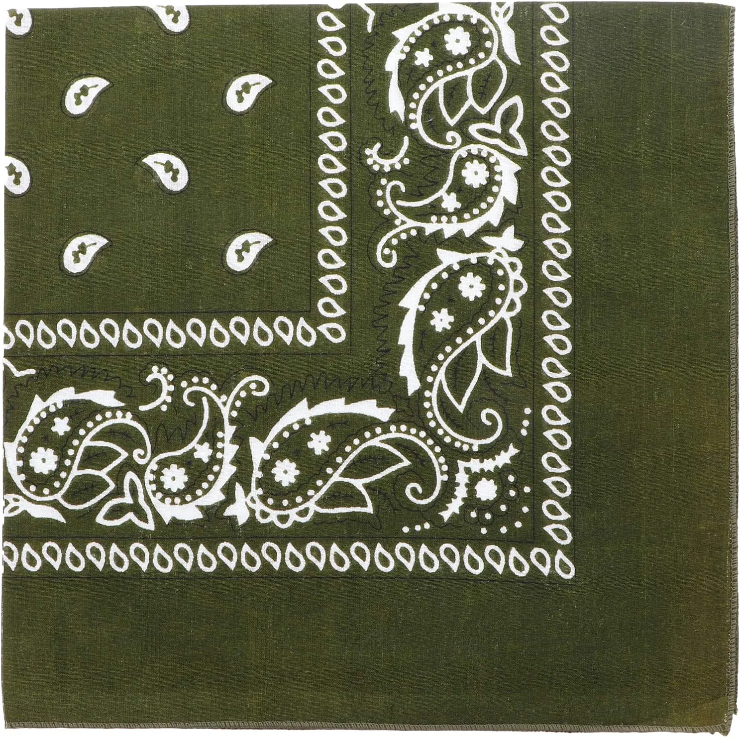 Motique Accessories 22 Inch Cotton Paisley Bandana