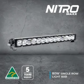 Nitro Maxx 80W 21″ Single Row Light Bar | Ultra Vision Lighting