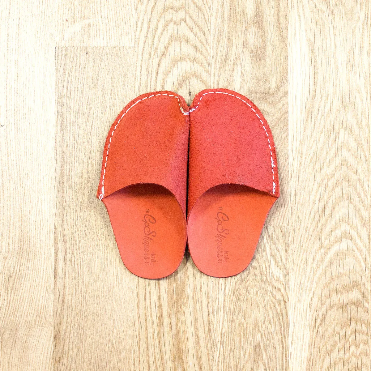 Orange CP Slippers Kids Minimalist