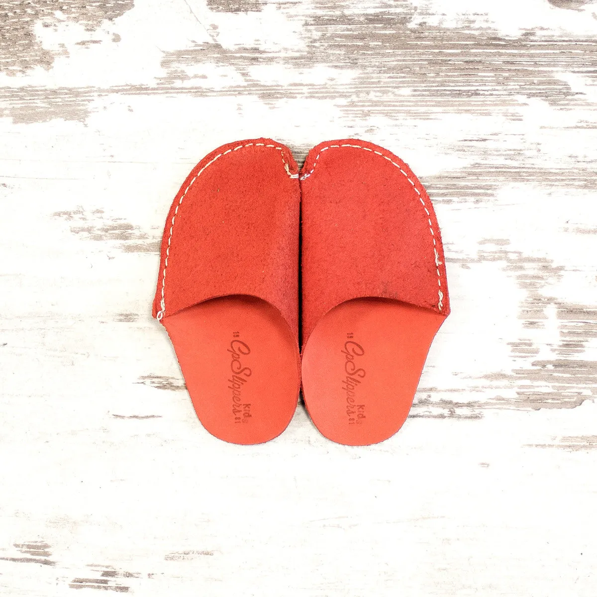 Orange CP Slippers Kids Minimalist