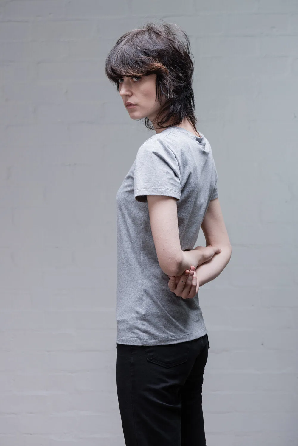 Organic Cotton/ Bamboo T-Shirt in Grey