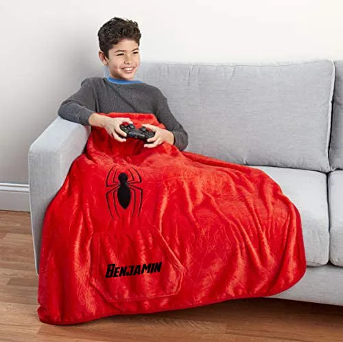 Personalized Spider-Man Throwbee® 50" x 60" Wearable Plush Throw