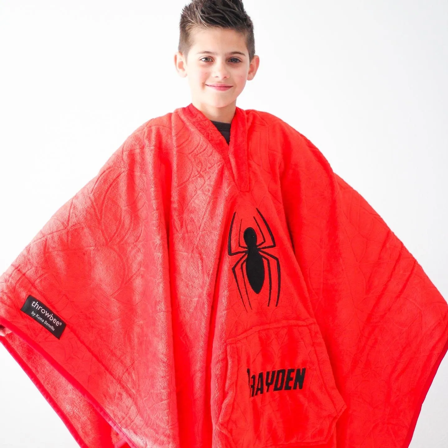 Personalized Spider-Man Throwbee® 50" x 60" Wearable Plush Throw