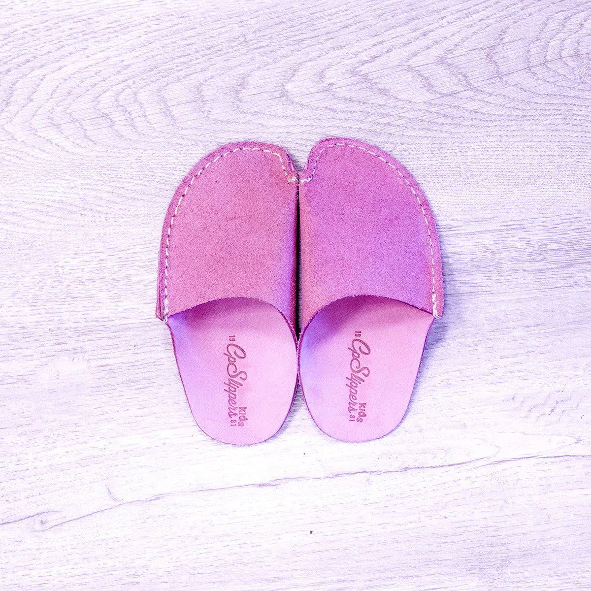 Pink CP Slippers Kids Minimalist