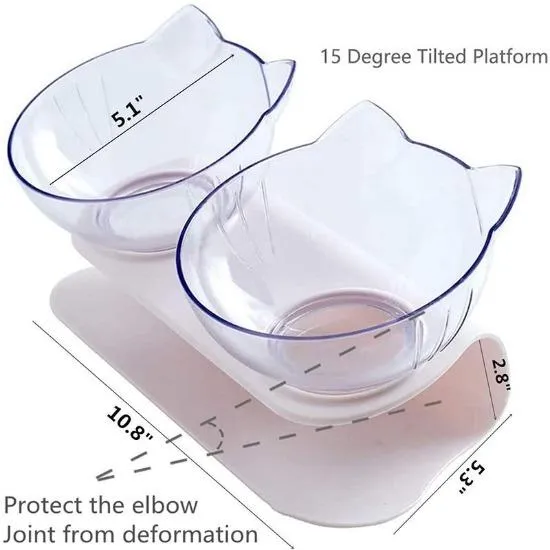 Purrfect Kitty Elevated Bowls