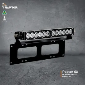Raptor Light Bar Number Plate Mount | Ultra Vision Lighting