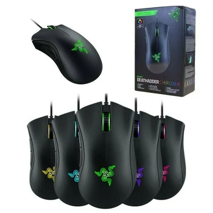 Razer Deathadder Chroma RGB Wired Gaming Mouse