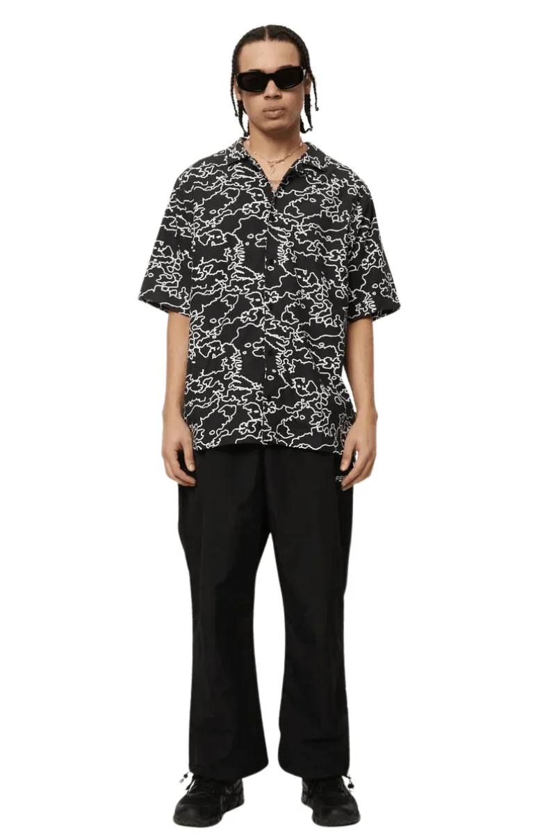 Script Recycled Cuban Short Sleeve Shirt