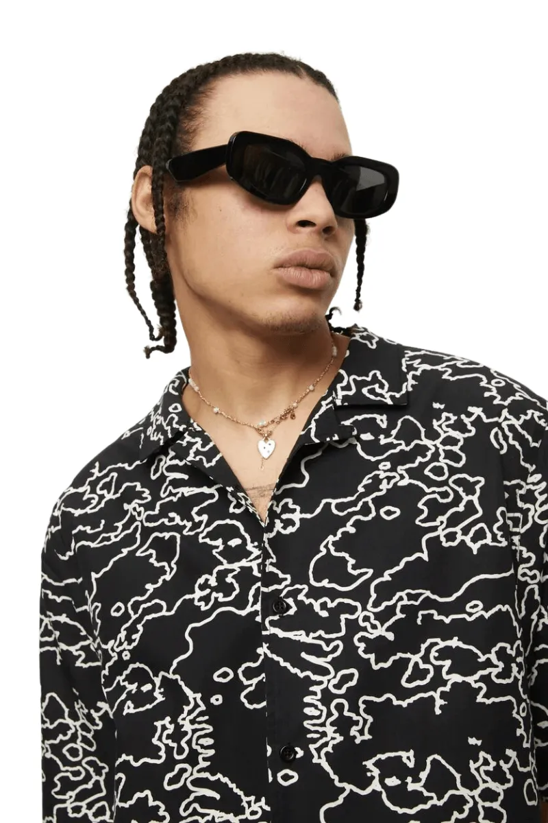 Script Recycled Cuban Short Sleeve Shirt