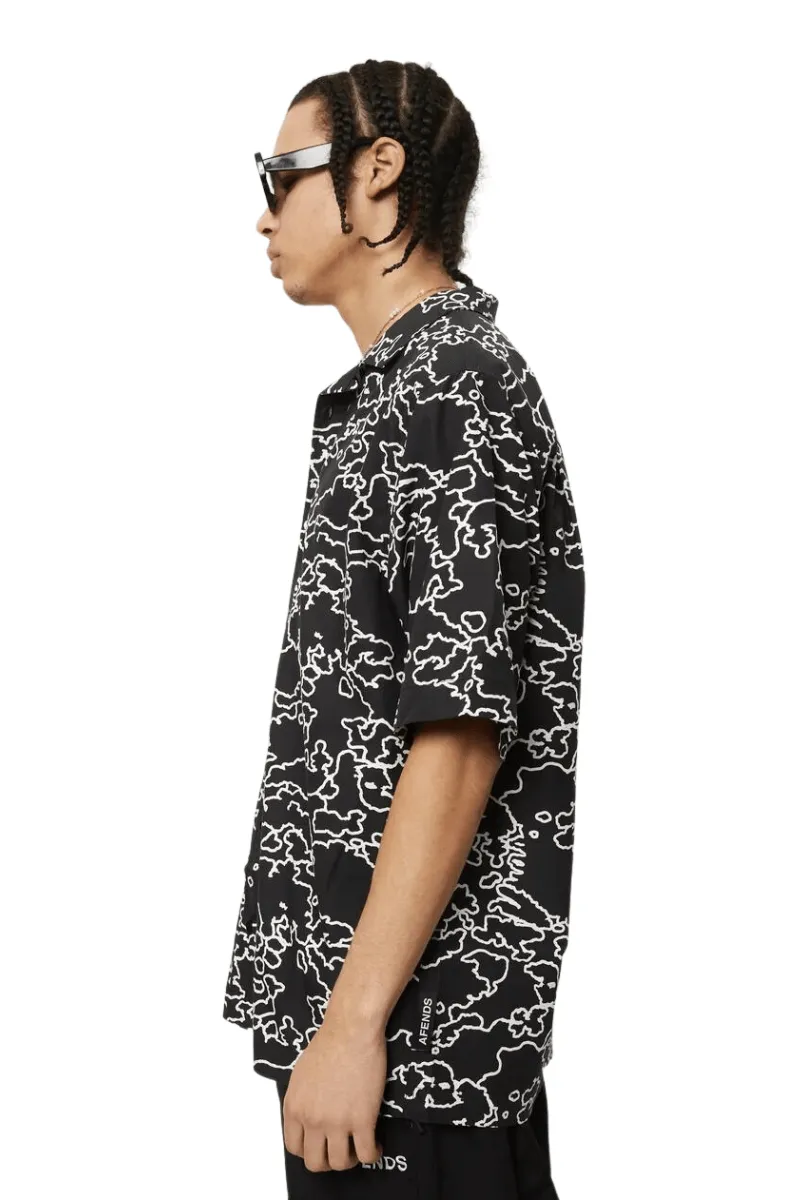 Script Recycled Cuban Short Sleeve Shirt