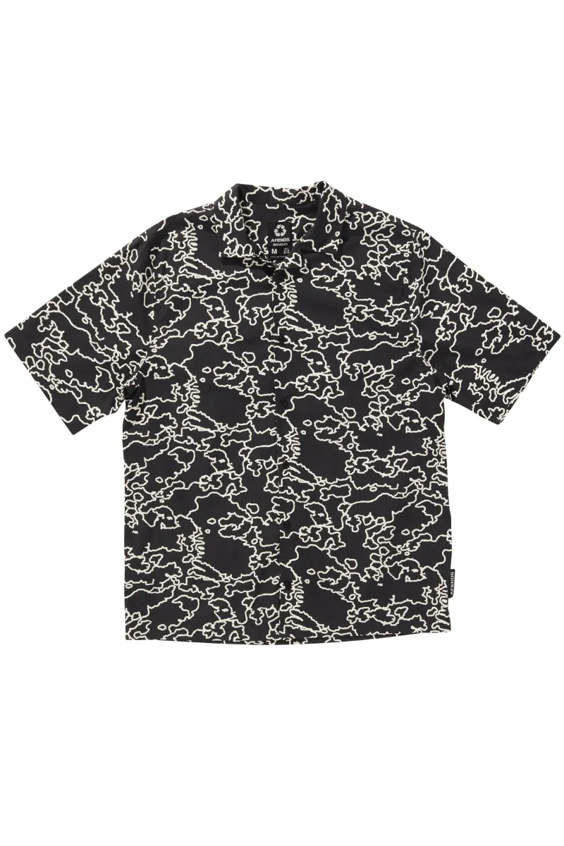 Script Recycled Cuban Short Sleeve Shirt