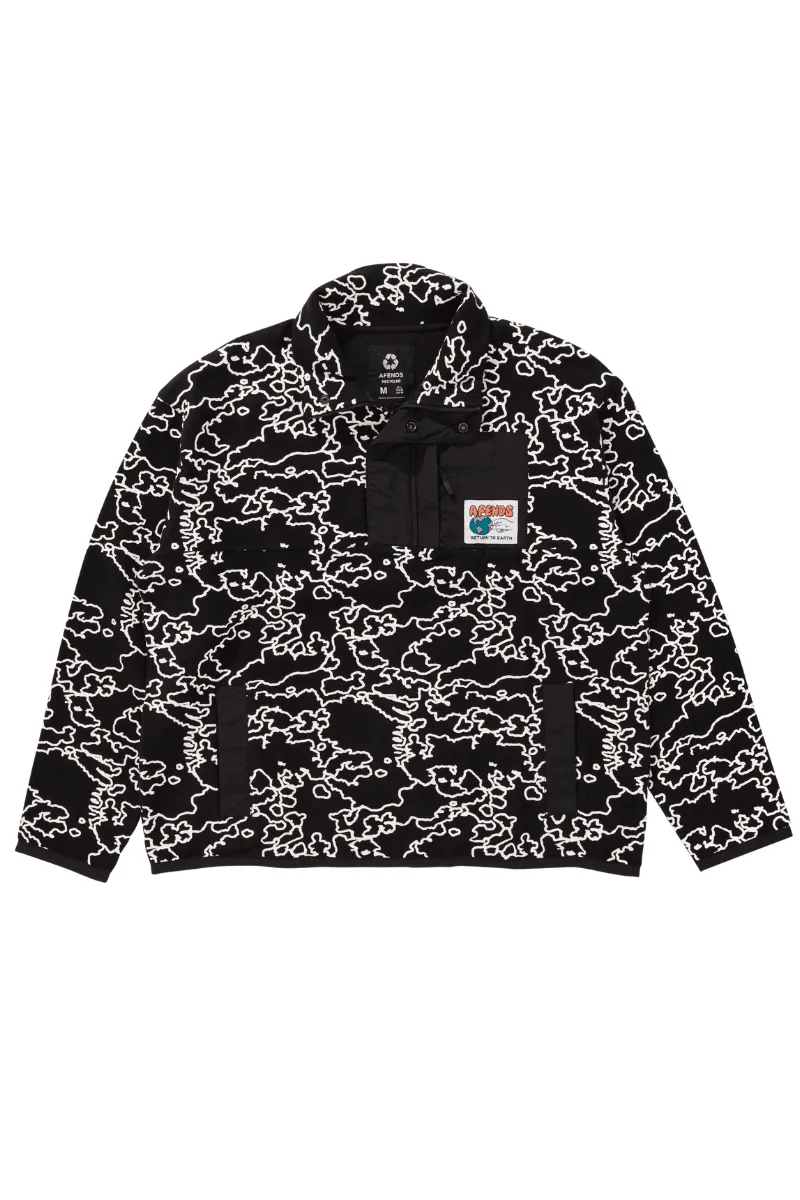 Script Recycled Fleece Pullover