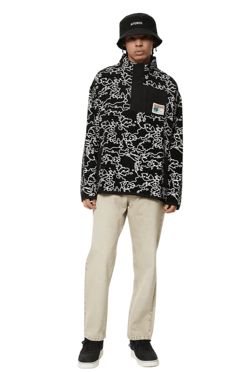 Script Recycled Fleece Pullover