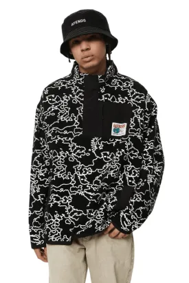 Script Recycled Fleece Pullover
