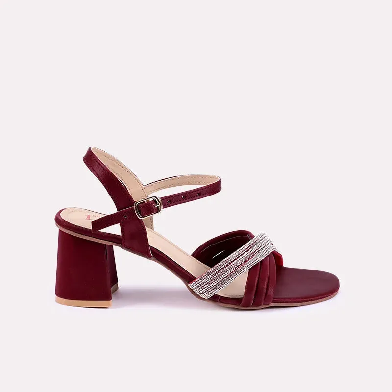 Sophie Maroon Casual Sandals 0421245