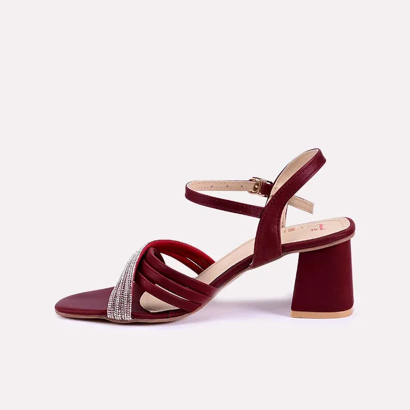 Sophie Maroon Casual Sandals 0421245