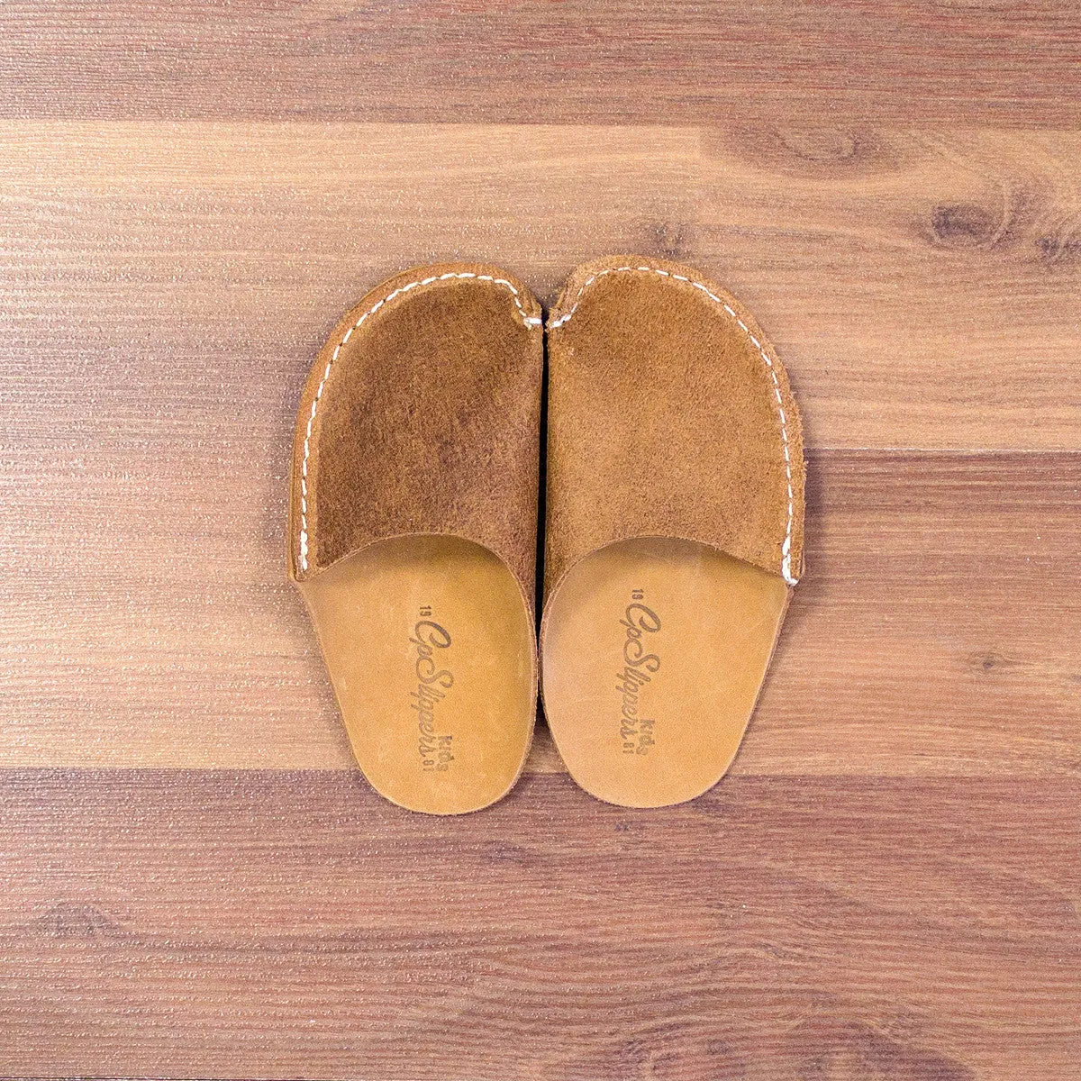 Tan CP Slippers Kids Minimalist