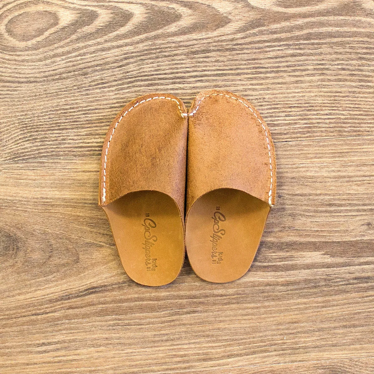 Tan CP Slippers Kids Minimalist