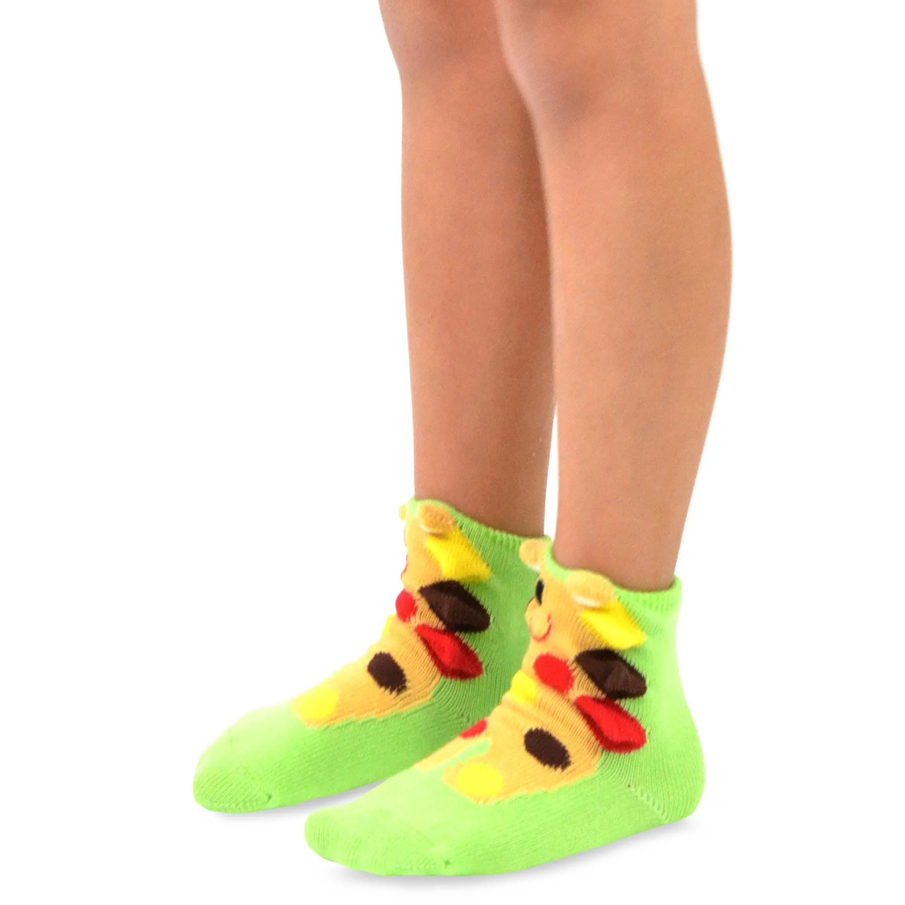 TeeHee Socks Kid's Giraffe Cotton Short Crew (K1512)