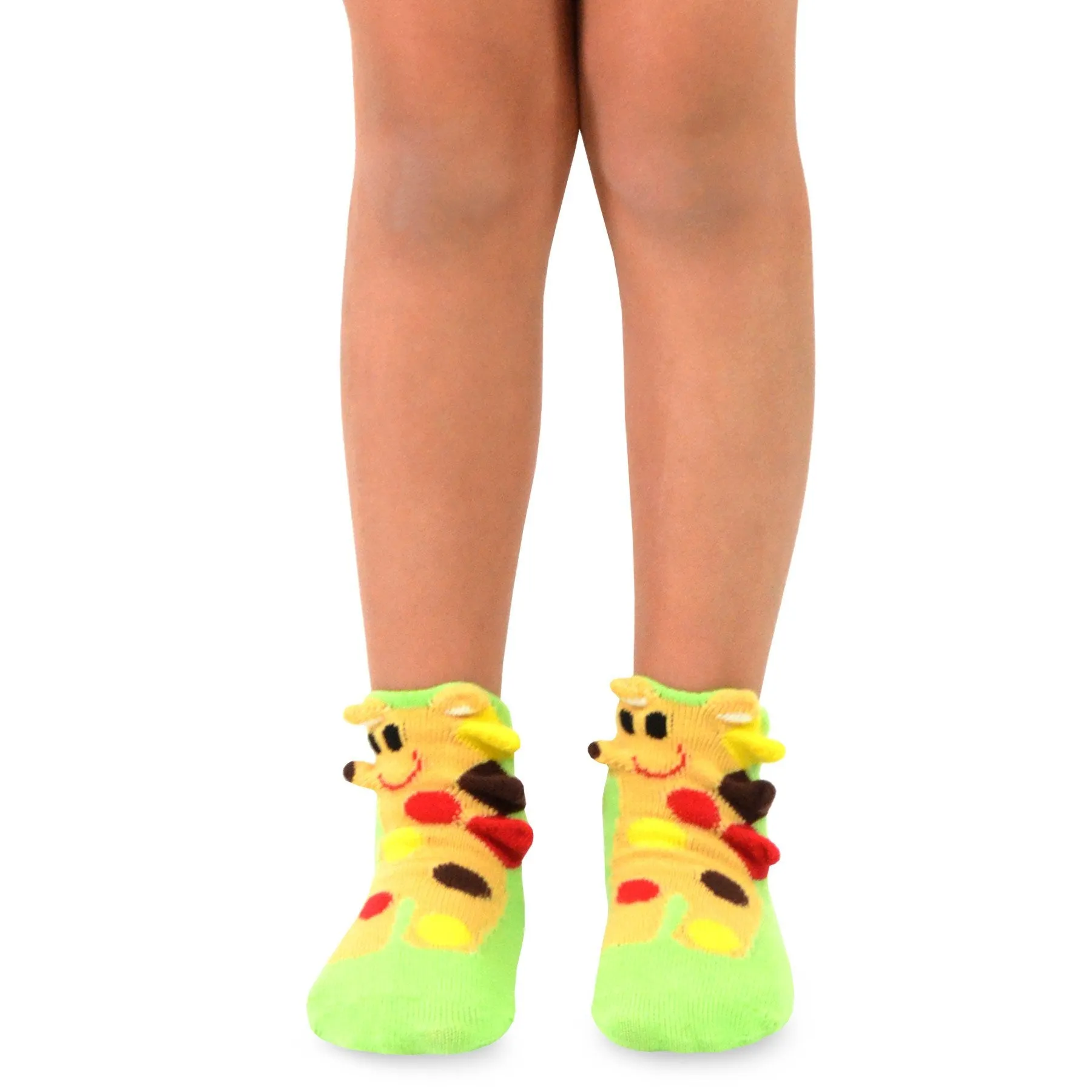 TeeHee Socks Kid's Giraffe Cotton Short Crew (K1512)