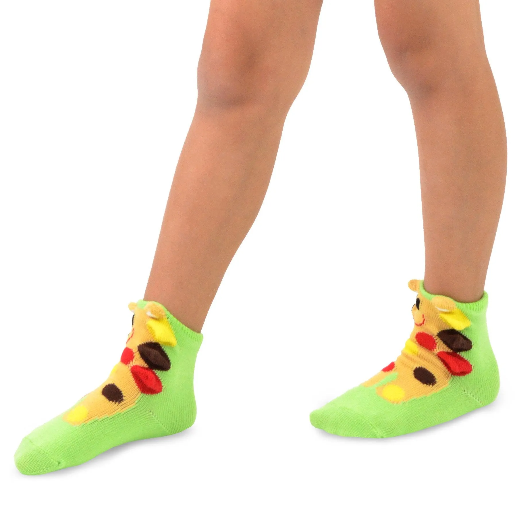 TeeHee Socks Kid's Giraffe Cotton Short Crew (K1512)