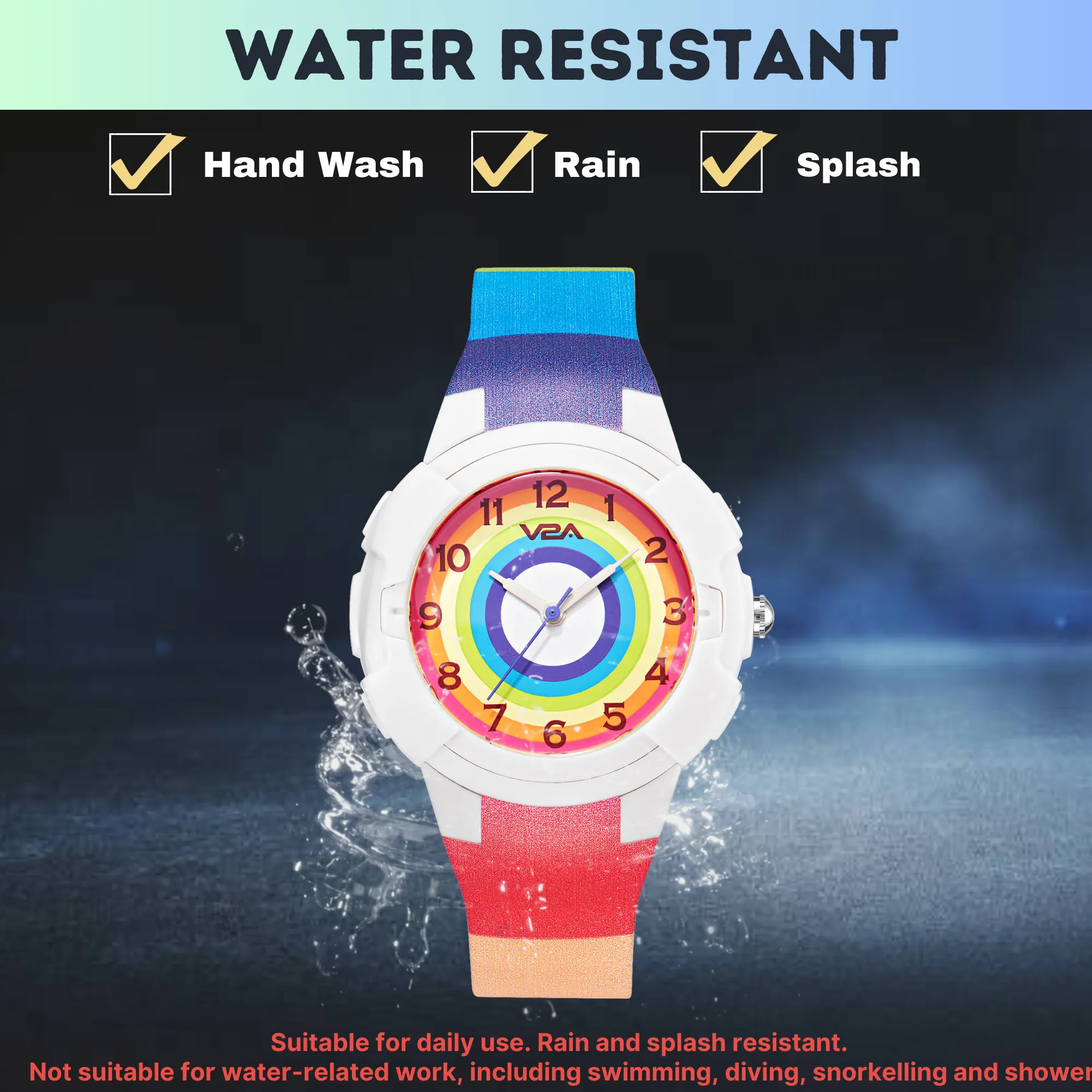 V2A Analog Cute Watch for Kids Unisex-Child Between 4 to 13 Years of Age 30 M Waterproof Watches for Kids