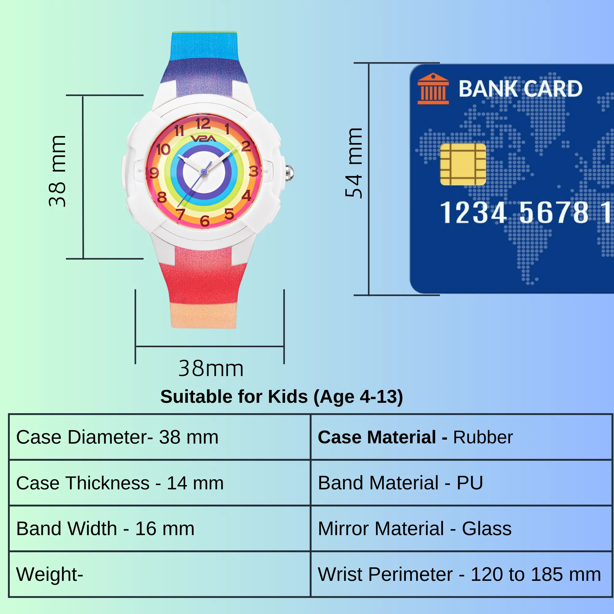 V2A Analog Cute Watch for Kids Unisex-Child Between 4 to 13 Years of Age 30 M Waterproof Watches for Kids