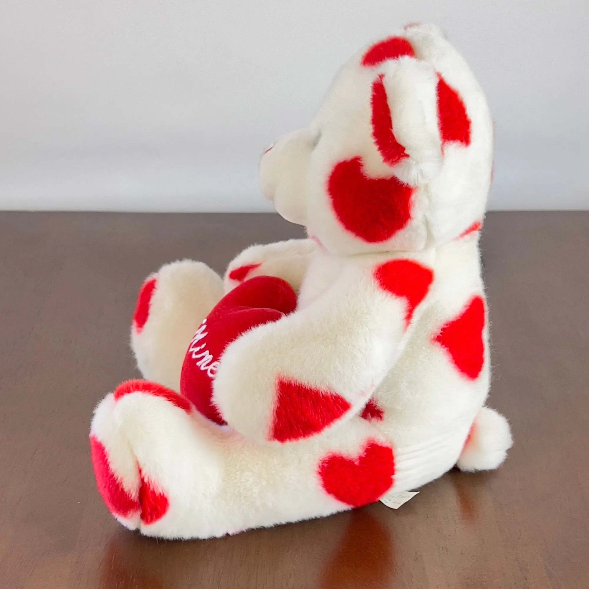 Valentine's Day Gift "Be Mine" Stuffed Plush Teddy Bear, Red-Hearts