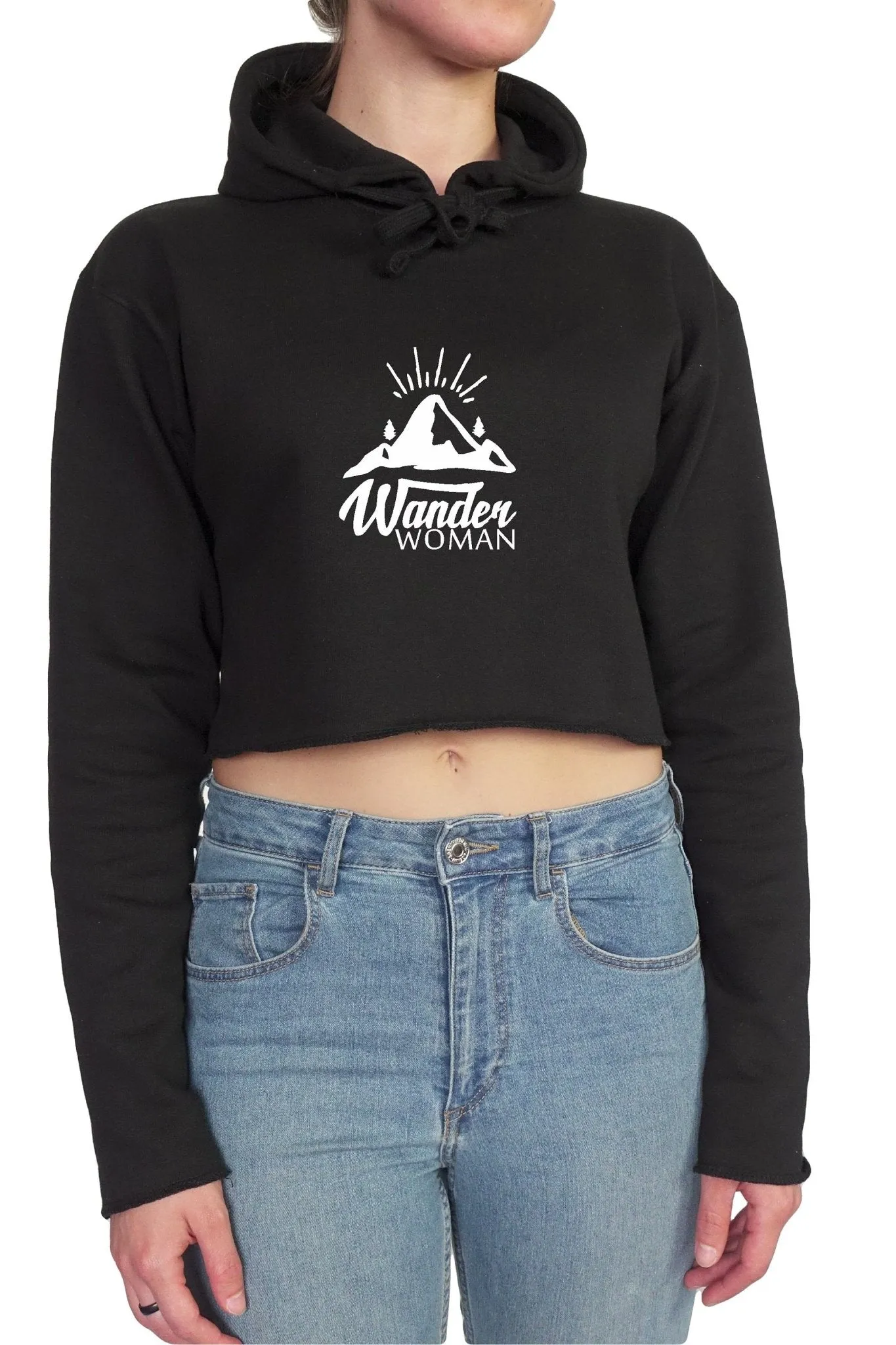 WANDER WOMAN || Organic Cotton || Crop Hoodie