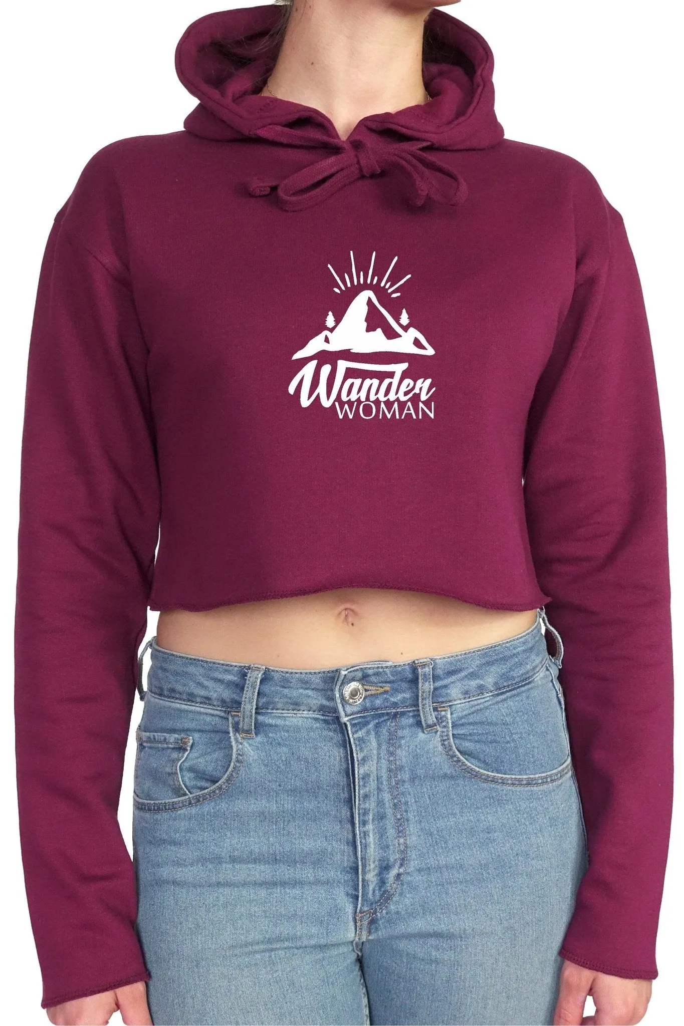 WANDER WOMAN || Organic Cotton || Crop Hoodie