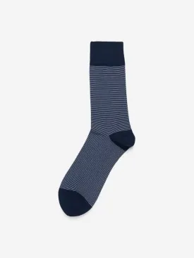 WES Lounge Navy Premium Full-Length Socks