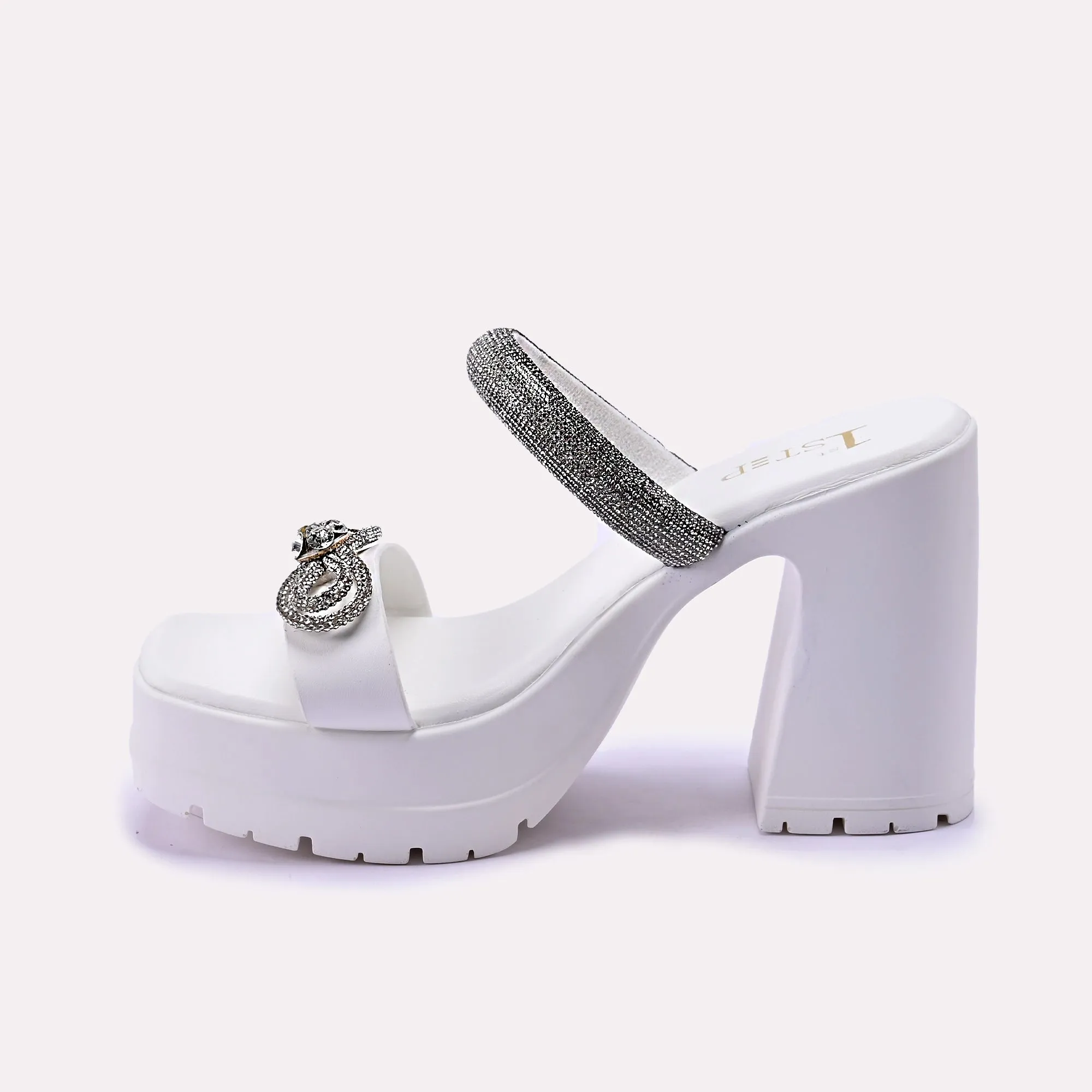 White Formal Heel Slipper 0412255