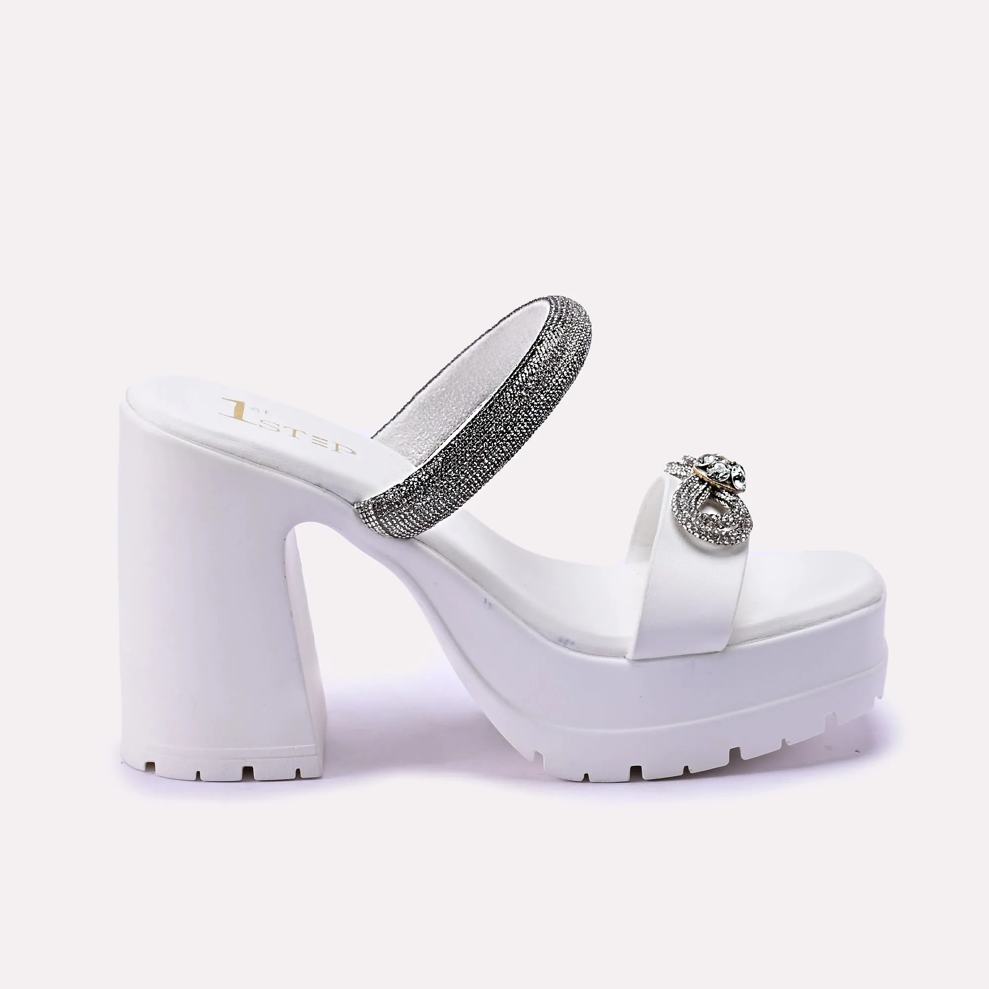 White Formal Heel Slipper 0412255